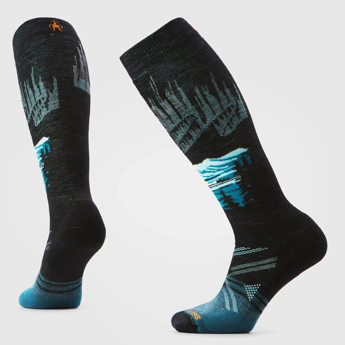 Women's Ski Alpine Auroras Over The Calf Socks
