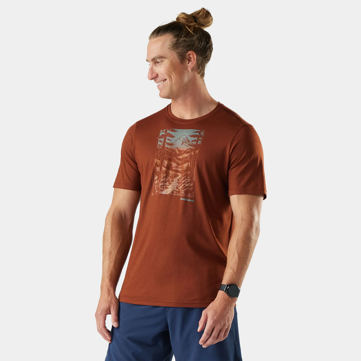 Men's Winding Trail Active Short Sleeve Graphic Tee